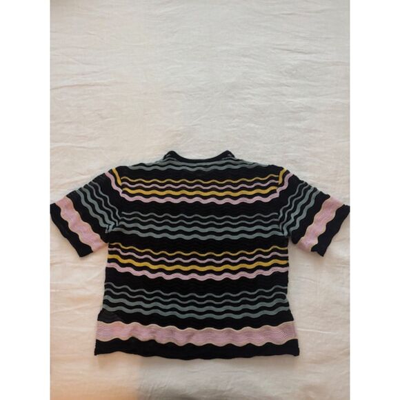 Missoni Scalloped Weave knit shirt sleeve sweater/top. - Picture 1 of 5